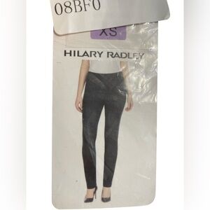 Hilary Radley Black Straight Leg Pants